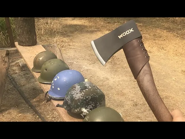 woox axe vs ballistic helmets 🪓